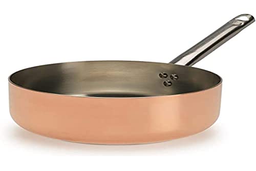 Pentole Agnelli ALCU107PI24 Niedriger Auflauf, verzinntes Kupfer mit doppeltem Boden zur Induktion, mit Edelstahlrohrgriff, 24 cm Pentole Agnelli ALCU107PI24 Niedriger Auflauf, verzinntes Kupfer mit doppeltem Boden zur Induktion, mit Edelstahlrohrgriff, 24 cm von Baldassare Agnelli