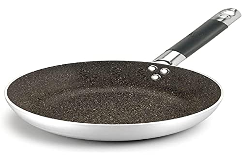 Pentole Agnelli ALSA111BBINF32 Infinity Low versenkte Aluminiumpfanne mit coolem Edelstahlrohrgriff, 32 cm, Silber von Baldassare Agnelli