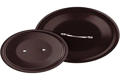 Pentole Agnelli Alblack Deckel aus Aluminium, mit Steg aus Edelstahl, Schwarz 32 cm schwarz Pentole Agnelli Alblack Deckel aus Aluminium, mit Steg aus Edelstahl, Schwarz 32 cm schwarz von Baldassare Agnelli