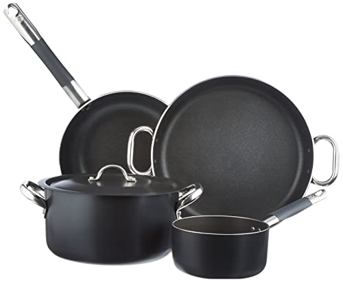 Pentole Agnelli ALSASETALBLACK4 All Black Set für 4 Personen, 3 mm, 5 Stück von Baldassare Agnelli
