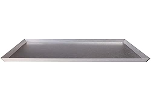 Pentole Agnelli Rechteckiges Backblech, Aluminiumblech, Silber/schwarz, 60 x 40 cm von Pentole Agnelli