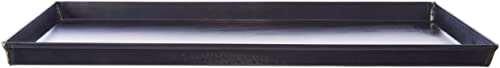 Pentole Agnelli Auflaufform rechteckig aus Blech Blau, Dicke 0.8 cm, Schwarz 55x38x3 cm schwarz von Pentole Agnelli