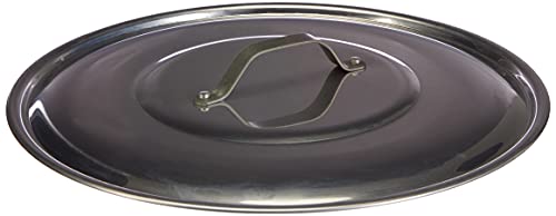 Pentole Agnelli Deckel aus Aluminium mit Griff aus Edelstahl, Silber 32 cm Silber/schwarz von Pentole Agnelli