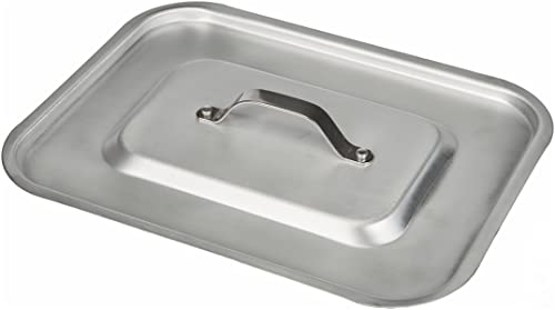 Baldassare Agnelli ALMA183B30 Deckel, Aluminium, Silber/schwarz, 30x23 cm von Baldassare Agnelli