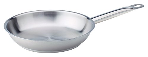 Pentole Agnelli Edelstahl 18/10 Bratpfanne mit Rohrstiel 24 cm Stahl von Baldassare Agnelli