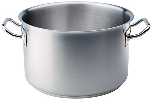 Pentole Agnelli Edelstahl 18/10 Kasserolle mit zwei Griffen 45 cm stahl von Baldassare Agnelli