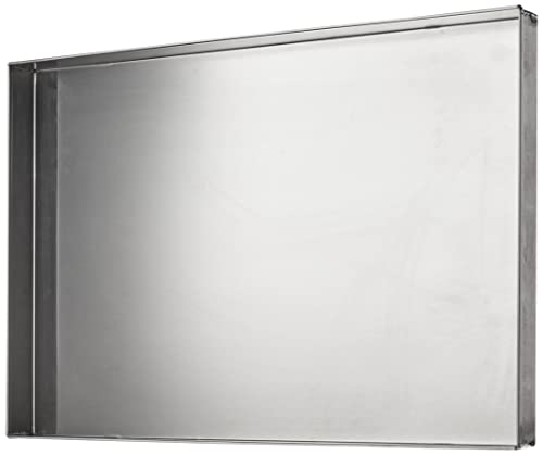 Pentole Agnelli Backform und Pizza, rechteckig, aus Aluminiumlegierung 3003, mit geraden Kanten, 60 x 40 x 4 cm Pentole Agnelli Backform und Pizza, rechteckig, aus Aluminiumlegierung 3003, mit geraden Kanten, 60 x 40 x 4 cm von Baldassare Agnelli