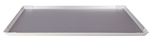 Pentole Agnelli Pasteria und Pizzatablett, eloxiert, Aluminium, 30 x 18 x 1,5 cm von Pentole Agnelli