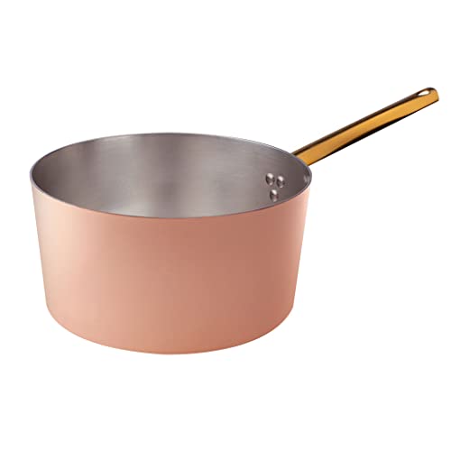 Pentole Agnelli ALCU10524 Hoher Auflauf mit Griff, glattes Kupfer, handverzinnt, 24 cm Pentole Agnelli ALCU10524 Hoher Auflauf mit Griff, glattes Kupfer, handverzinnt, 24 cm von Baldassare Agnelli