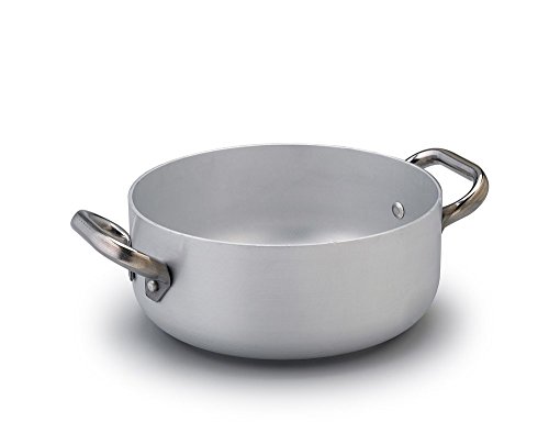 Pentole Agnelli ALMA106PI20 Kasserolle, niedrig, Induktionsboden mit 2 Griffen, 20 cm von Baldassare Agnelli