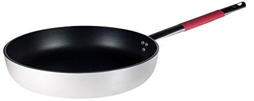 Pentole Agnelli Linie Cookware System Bratpfanne Induktion Senkkopf Hohe mit Griff Cool, Rot 28 cm Silber/Rot von Pentole Agnelli