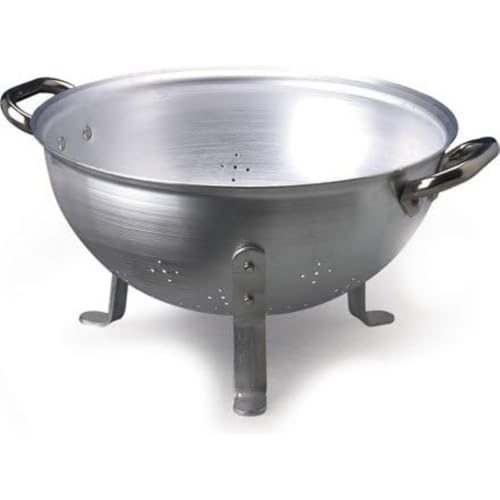 Pentole Agnelli Nudelsieb A 3 Füße Aluminium mit 2 Griffen Edelstahl 30 cm von Baldassare Agnelli