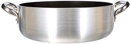 Pentole Agnelli ALSA2106S28 Stielkasserolle mit Griffen, Aluminium, Silber, 28 cm von Pentole Agnelli