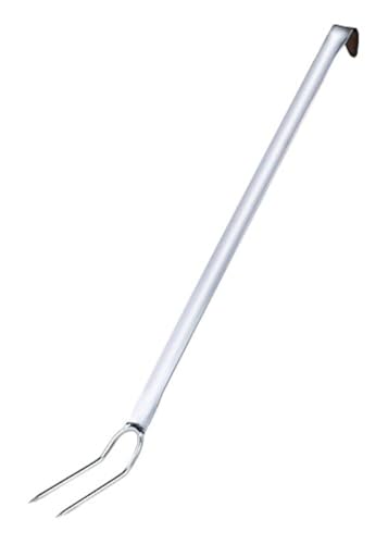 Pentole Agnelli Steel Line Gabel mit 2 Zähnen, 53,2 x 3,5 x 4 cm von Baldassare Agnelli