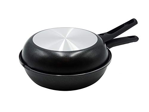 Pentole Agnelli Family Cooking Kupfer und Konditorei COFA43226 Doppelter Ofen aus Aluminium, antihaftbeschichtet, mit Griffen aus Bakelit, 26 cm, Metall, Kupferfarben von Pentole Agnelli