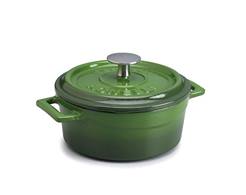 Pentole Agnelli COGHSRP10410G Slowcook Auflauflinie aus Gusseisen, 10 cm, 0,35 l, grün von Pentole Agnelli