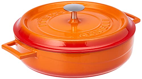 Pentole Agnelli coghsrp10628o SLOWCOOK Schmorpfanne, 28 cm, 3.4 LT, Orange von Pentole Agnelli