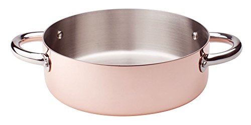 Pentole Agnelli cote106cit28 Linie Cooper 3 Induktion Stielkasserolle Induktion mit 2 Griffen, 28 cm von Pentole Agnelli