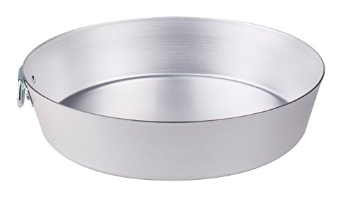 Pentole Agnelli Family Cooking Aluminium Konische Kuchenform mit Ring, Metall, Silber/schwarz, 40 cm von Pentole Agnelli