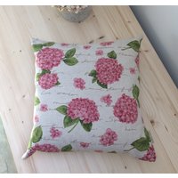 Hortensienkissen, Kissen 40 X cm, Dekokissen Mit Hortensien, Landhausdeko, Geschenk Zum Muttertag, Blumenkissen von PentuBayInterior