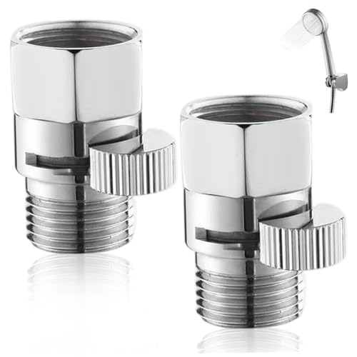 2pcs Duschkopf ausgeschaltetes Ventil, leckere Messing Duschflüsse Steuerventil für Handheld Duschkopf oder Bidet Sprayer 2pcs Duschkopf ausgeschaltetes Ventil, leckere Messing Duschflüsse Steuerventil für Handheld Duschkopf oder Bidet Sprayer von Peosaard