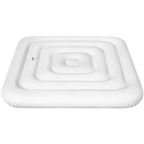 Peosaard Aufblasbarer Whirlpools -Abdeckung, energiesparender Deckel für quadratische Whirlpools, wasserdicht ＆ Isolierte Whirlpools -Abdeckung Ersatzschutz - 165 cm von Peosaard