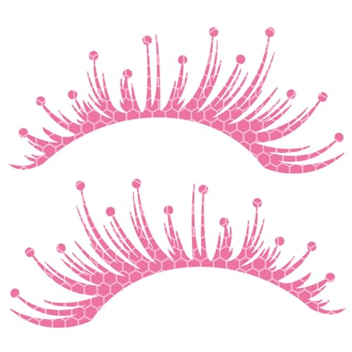 Auto Wimpern für Scheinwerfer, Auto -Scheinwerferaufkleber, 1 Paar Schwarze Wimpern Fahrzeugkörperaufkleber Windschutzscheiben -Aufkleber, DIY Dekorative Autoszubehör - Rosa Auto Wimpern für Scheinwerfer, Auto -Scheinwerferaufkleber, 1 Paar Schwarze Wimpern Fahrzeugkörperaufkleber Windschutzscheiben -Aufkleber, DIY Dekorative Autoszubehör - Rosa von Peosaard