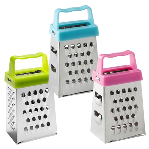 Box Graters, 3pcs kleine Käse-Reifenmüsse Edelstahl Box Baners mit multifunktionalem Gemüse-Slicer-Küchen-Gadget für Home, für Küche Box Graters, 3pcs kleine Käse-Reifenmüsse Edelstahl Box Baners mit multifunktionalem Gemüse-Slicer-Küchen-Gadget für Home, für Küche von Peosaard