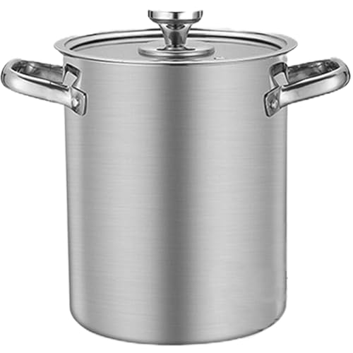 Brüchel Topf mit Korb und Deckel Edelstahl Topf Stammöl Fritteuse für Nudeln, Spaghetti, gekochte Eier, Garnel von Peosaard