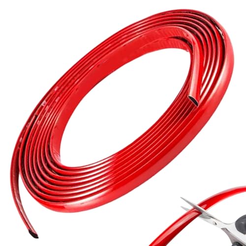 Chromklebeband, Chromverkleidung, Breite 1 Zoll Länge 10 Fuß Auto außen und Innenausstattung Formfänger Fenstertür Körperseite Dekorative Streifen, rot, Klebeband für Autos Chromklebeband, Chromverkleidung, Breite 1 Zoll Länge 10 Fuß Auto außen und Innenausstattung Formfänger Fenstertür Körperseite Dekorative Streifen, rot, Klebeband für Autos von Peosaard