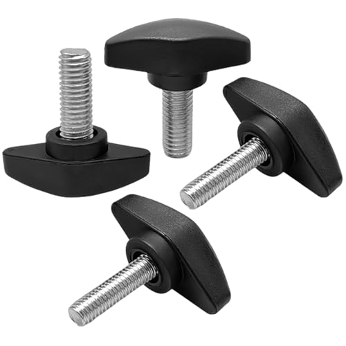 Daumenschraube, 4pcs Daumenschrauben, M8 x 20 mm Standardmännchenmännchen Daumenschraube mit Kunststoff-T-Form-Knöpfen für Drills, Bohrer, Verpackung, Holzbearbeitung, Schraubenknöpfe Daumenschraube, 4pcs Daumenschrauben, M8 x 20 mm Standardmännchenmännchen Daumenschraube mit Kunststoff-T-Form-Knöpfen für Drills, Bohrer, Verpackung, Holzbearbeitung, Schraubenknöpfe von Peosaard