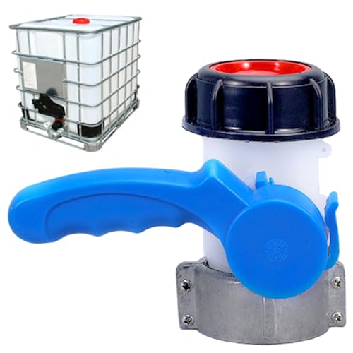 Düsenschlauchadapter, IBC -Tascheventil, gute Dichtung Schmetterlingsdüsenschlauchadapter, multifunktionale 1000 -l -IBC -Totentoten -Anschlüsse Abflusswassertankbehälterschalter, Armaturen von Peosaard
