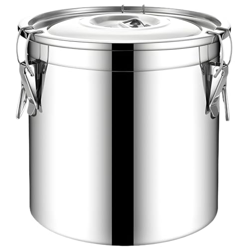 Edelstahl luftdichtem Kanister, 6 -l -Reis -Getreide -Getreidekanister Behälter mit luftdichtem Deckel, Nahrung Ölzuckermilch Lagereimer für Mehl, Getreide, Kaffeebohne, Reis Edelstahl luftdichtem Kanister, 6 -l -Reis -Getreide -Getreidekanister Behälter mit luftdichtem Deckel, Nahrung Ölzuckermilch Lagereimer für Mehl, Getreide, Kaffeebohne, Reis von Peosaard