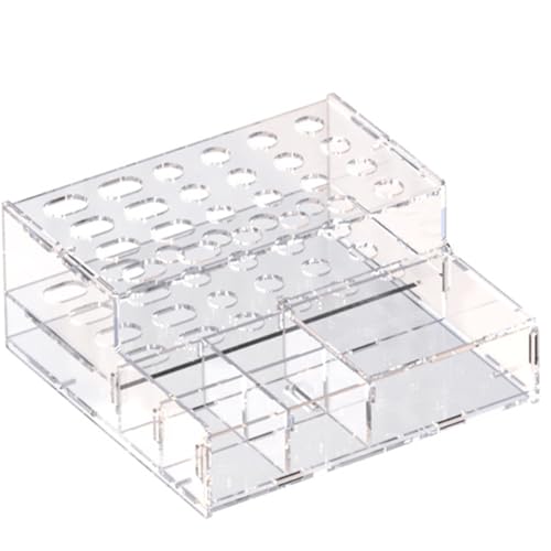 Flosserhalter, Spritzenhalter, 8x8x3.6 Multifunktionsklarer Acrylspender für Harzkleberspritzen und Micro Appicator Pinsel-Zahnversorgungen, Zahnharz für Zahnhäuser Flosserhalter, Spritzenhalter, 8x8x3.6 Multifunktionsklarer Acrylspender für Harzkleberspritzen und Micro Appicator Pinsel-Zahnversorgungen, Zahnharz für Zahnhäuser von Peosaard