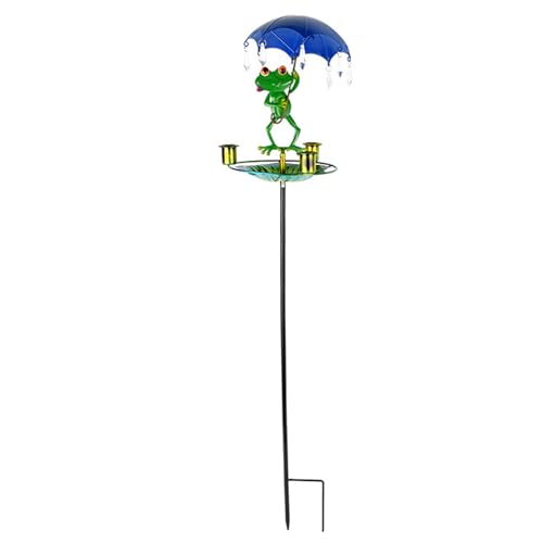 Froschvogelfutterleiter, süßer Cartoon -Frosch mit Regenschirm Vogelfutterhäuern, dekoratives Kolibri -Lebensmittel -Wasserschale für Garten im Freien Yard Balkon, 33x7.5 Froschvogelfutterleiter, süßer Cartoon -Frosch mit Regenschirm Vogelfutterhäuern, dekoratives Kolibri -Lebensmittel -Wasserschale für Garten im Freien Yard Balkon, 33x7.5 von Peosaard
