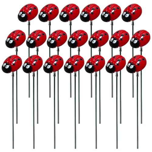 Gartenladehadel, 20 Prozent Harz Dekorative Pflanzenstakes, 12 Zoll lebensechter Lady Bug Gartendekor für Blumentöpfe Yard Rasen Patio Weg Gartenladehadel, 20 Prozent Harz Dekorative Pflanzenstakes, 12 Zoll lebensechter Lady Bug Gartendekor für Blumentöpfe Yard Rasen Patio Weg von Peosaard