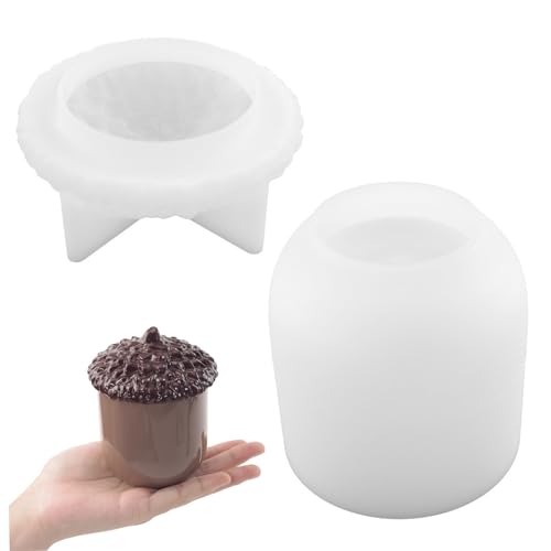 Harzglasform mit Deckel, Glasformen für Epoxidharz Nicht-Stick-Eichel-Silikon-Weihnachtsformen mit Deckel DIY wasserdicht wiederverwendbar für Schmuck Wohnkultur, Silikon Weihnachten Harzglasform mit Deckel, Glasformen für Epoxidharz Nicht-Stick-Eichel-Silikon-Weihnachtsformen mit Deckel DIY wasserdicht wiederverwendbar für Schmuck Wohnkultur, Silikon Weihnachten von Peosaard