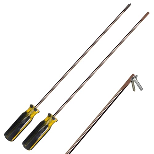 Langschraubendreher -Set, 2pcs Langer Schraubendreher, magnetische Spitze hohe Härte kräftiger flacher Kopf und Kreuzsatz, dünn Langschraubendreher -Set, 2pcs Langer Schraubendreher, magnetische Spitze hohe Härte kräftiger flacher Kopf und Kreuzsatz, dünn von Peosaard