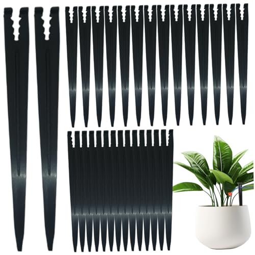 Peosaard Bewässerungseinsätze, 35pcs Tropfleitungseinsätze für 3/5 -Schläuche, 6 Kunststoffverschleiß resistente Tropfbewässerung für Versorgung, Teile, Teile von Peosaard