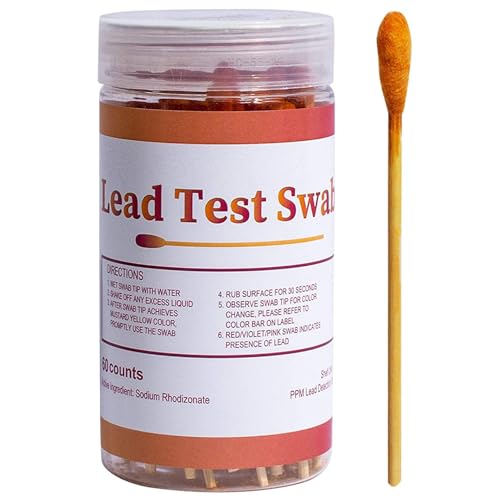 Peosaard Blei -Test -Kit für Gerichte, Bleifarben -Testkit, 30 -teilige Tupfer, schnelle Test Ergebnisse in 30 Sekunden, für Gerichte Spielzeugschmuck Metalkeramik Holz, Tupfer Peosaard Blei -Test -Kit für Gerichte, Bleifarben -Testkit, 30 -teilige Tupfer, schnelle Test Ergebnisse in 30 Sekunden, für Gerichte Spielzeugschmuck Metalkeramik Holz, Tupfer von Peosaard