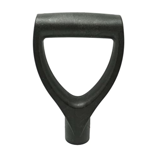 Ersatz für Rake Griff, Spatengriff Gartengabel Schaufel D -geformter Kunststoffgriff zum Graben von Rakingwerkzeugen schwarz, Grabenwerkzeug von Peosaard