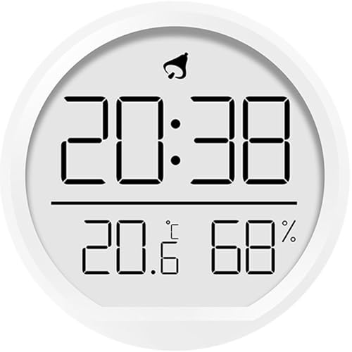 Peosaard Hygrometer Innenfeuchtigkeit, Wanduhr mit Temperatur und Luftfeuchtigkeit, stille Raumtemperaturmonitor -Uhr Magnetische Wand/Desktop für Home Office, Monitor, Monitor Peosaard Hygrometer Innenfeuchtigkeit, Wanduhr mit Temperatur und Luftfeuchtigkeit, stille Raumtemperaturmonitor -Uhr Magnetische Wand/Desktop für Home Office, Monitor, Monitor von Peosaard