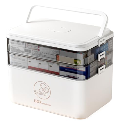 Peosaard Medizinspeicherbox, 3-stufige Kunststoff-Erste-Hilfe Peosaard Medizinspeicherbox, 3-stufige Kunststoff-Erste-Hilfe von Peosaard