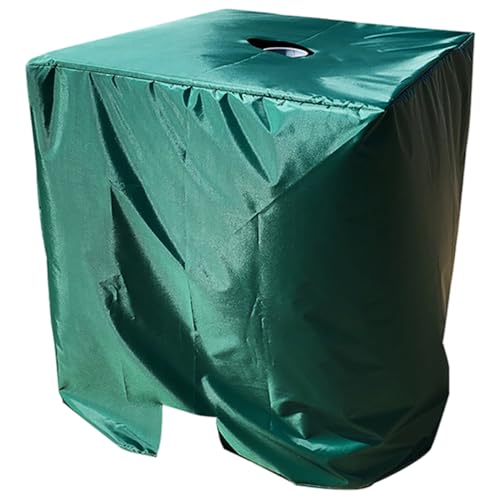 Regenfassabdeckung, 2 Stcs IBC-Tascheabdeckung, wasserdichte Sonnenschutz-Anti-Staub-Wassertank für IBC-Tankbehälter Regenwasserfass im Freien, 47, 2 x 31, 5 x 39, 4 Zoll, Behälterschutzschutz von Peosaard