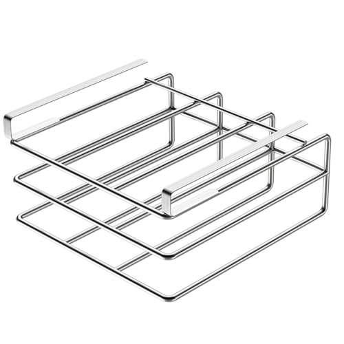 Schneidebretthalter, unter dem Kabinett Schneidebretthalter Metall Schneidebrett Organisator unter Regal Hacking Board Halter Schneidebrett Rack 10.4x11.8x2.4 '', Schneidebrettspeicher, Silber Schneidebretthalter, unter dem Kabinett Schneidebretthalter Metall Schneidebrett Organisator unter Regal Hacking Board Halter Schneidebrett Rack 10.4x11.8x2.4 '', Schneidebrettspeicher, Silber von Peosaard