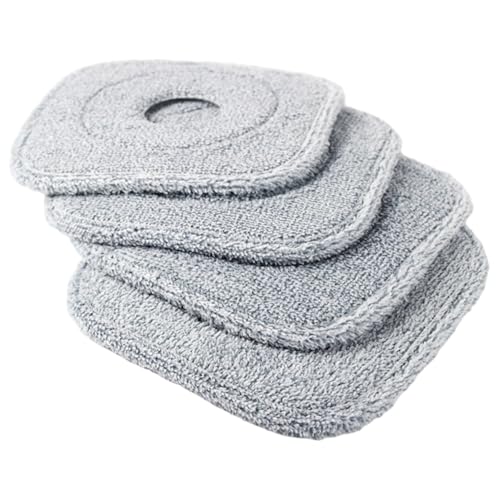 Spin -Mop -Kopf -Ersatz, 4PCS -Mikrofaserpolster für Spin -Mopp, Absorption für Fliesen, Holz, Marmorbodenreinigung, maschinenwaschbarer/8, 8 Zoll von Peosaard