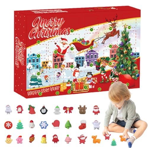 Squeeze Toys, Adventskalender 2023 Squeeze Spielzeug 24 Tage Weihnachten Countdown -Kalender Snowman Sensory Set für Jungen Mädchen Weihnachtsgeschenke Style1 Squeeze Toys, Adventskalender 2023 Squeeze Spielzeug 24 Tage Weihnachten Countdown -Kalender Snowman Sensory Set für Jungen Mädchen Weihnachtsgeschenke Style1 von Peosaard