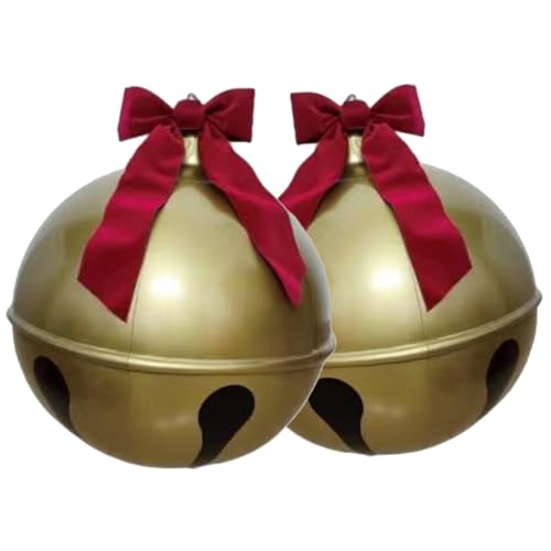 Weihnachten Schlauchboote, aufblasbare Weihnachtskugel 2pcs 23, 6 Zoll PVC Riesenkugeln mit 2pcs Big Red Bogen aufblasbare Ornamente für Dekorationen im Freien Weihnachten Schlauchboote, aufblasbare Weihnachtskugel 2pcs 23, 6 Zoll PVC Riesenkugeln mit 2pcs Big Red Bogen aufblasbare Ornamente für Dekorationen im Freien von Peosaard
