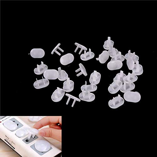 Peowuieu 50Pcs Anti-Elektroschock-Stecker-Schutz-Abdeckungs-Kappen-Stromversorgungs-Steckdose Baby-Kindersicherheits-Schutz Loecher von Peowuieu