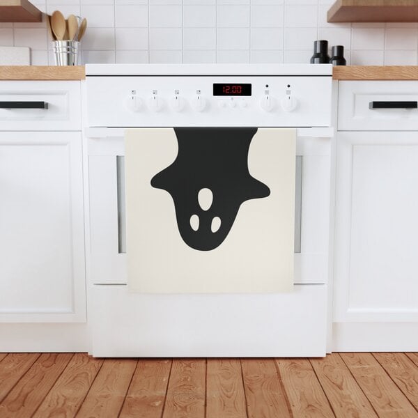 PepMelon Ghost Gruseliges Halloween Geschirrtuch aus Bio-Baumwolle, 50 x 70 cm von PepMelon